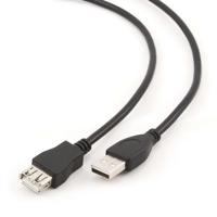 Gembird 3m USB 2.0 A M/FM USB-kabel USB A Zwart