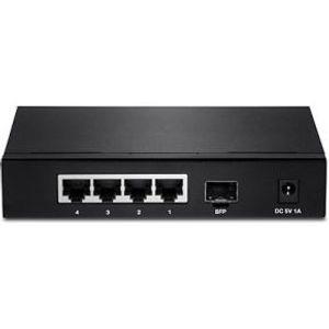 Trendnet TEG-S51SFP Gigabit Ethernet (10/100/1000) Zwart netwerk-switch