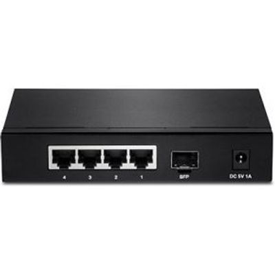 Trendnet TEG-S51SFP Gigabit Ethernet (10/100/1000) Zwart netwerk-switch