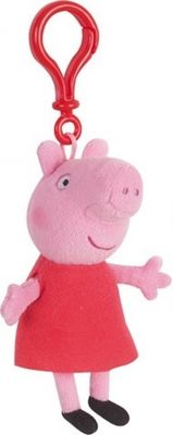 Nickelodeon sleutelhanger Peppa Pig pluche rood 17 cm Nickelodeon sleutelhanger Peppa Pig pluche rood 17 cm