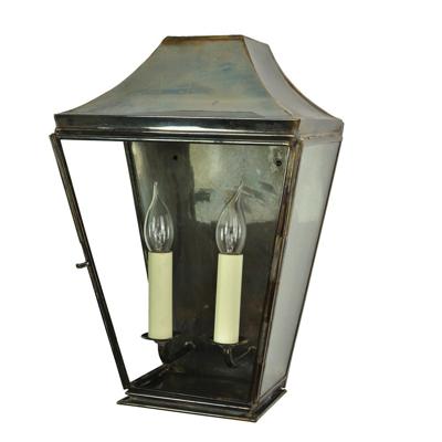 Limehouse Landelijke muurlampKnightbridge 2-lichts 42cm - gepolijst nikkel (N) - 593A