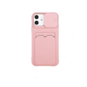 iPhone 12 Pro Max hoesje - Backcover - Pasjeshouder - Portemonnee - Camerabescherming - TPU - Roze