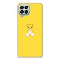 Samsung Galaxy M33 Telefoonhoesje met Naam Baby Leopard - thumbnail