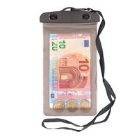 2x Waterdichte geldbuidel/ moneybelt nektasje grijs