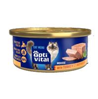 OPTIVITAL Fluffy mousse with turkey - nat kattenvoer - 85g