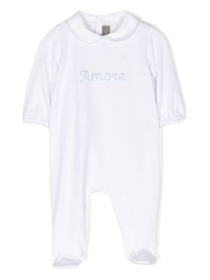 Little Bear body à slogan brodé - Blanc