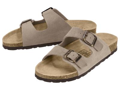 esmara Leren dames slippers (Taupe, 41)