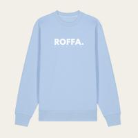 ROFFA. sweater regular - extra groot logo - organisch katoen