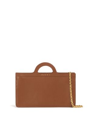 Marni portefeuille Tropicalia en cuir - Marron