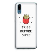 Fries before guys: Huawei P20 Transparant Hoesje