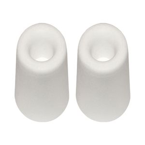 Deurbuffer - 2x - deurstopper - wit - rubber - 30 x 25 mm - schroefbevestiging