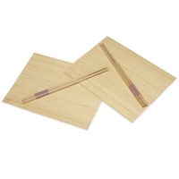 Kinvara Sushi placemats en eetstokjes voor 4 personen beige