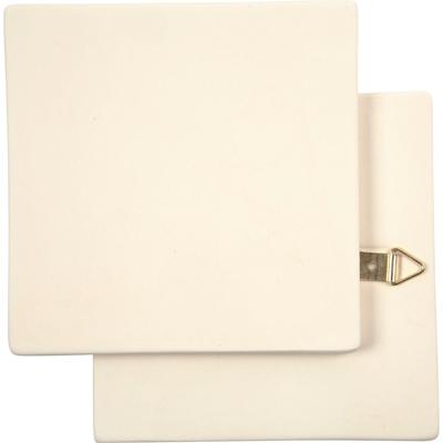 Creativ Company Kunst tegel, afm 13x13 cm, dikte 7 mm, wit, 1 stuk