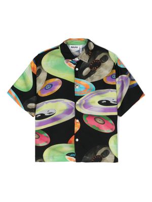 Molo chemise à imprimé Richie Records - Noir