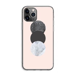 Marmeren cirkels: iPhone 11 Pro Max Transparant Hoesje
