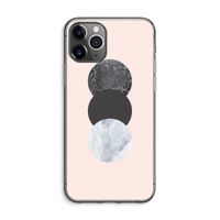 Marmeren cirkels: iPhone 11 Pro Max Transparant Hoesje