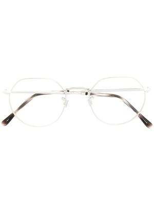 Ray-Ban lunettes de vue à monture ronde - Argent