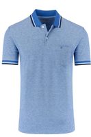 Pierre Cardin Tailored Fit Polo shirt Korte mouw lichtblauw - thumbnail