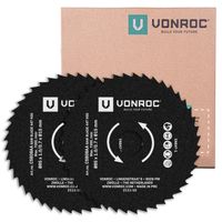 VONROC HSS zaagbladen voor mini cirkel- en invalzagen – 85x15mm – 44 tanden - 2 stuks cirkelzaagbladen – Voor hout, lami - thumbnail