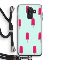 Waterijsje: Samsung Galaxy J8 (2018) Transparant Hoesje met koord