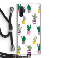 Sanseveria: Samsung Galaxy Note 10 Plus Transparant Hoesje met koord