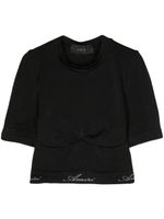 AMIRI t-shirt crop à logo imprimé - Noir