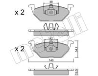 Metelli Remblokset 22-0211-1