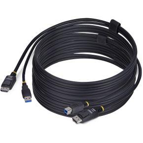 StarTech.com 3m DisplayPort en USB KVM Kabel, 5Gbps, 4K 60Hz, HDR10, DP 1.2 en USB Combo Kabel voor