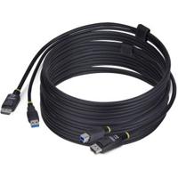 StarTech.com 3m DisplayPort en USB KVM Kabel, 5Gbps, 4K 60Hz, HDR10, DP 1.2 en USB Combo Kabel voor