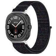Nylon Sport loop bandje - Zwart - Samsung Galaxy Watch Ultra 47mm Nylon Sport loop bandje - Zwart - Samsung Galaxy Watch Ultra 47mm