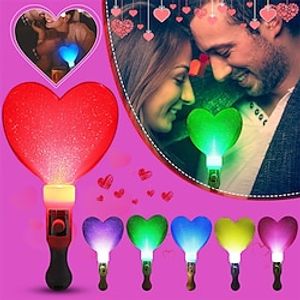 3 stks knipperende lichten op glow sticks magische liefde hart toverstaf gloed feestartikelen concert Kerstmis Valentijnsdag kind cadeau speelgoed gloeiend miniinthebox