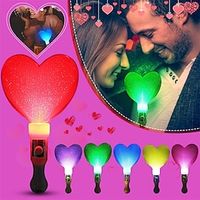 3 stks knipperende lichten op glow sticks magische liefde hart toverstaf gloed feestartikelen concert Kerstmis Valentijnsdag kind cadeau speelgoed gloeiend miniinthebox
