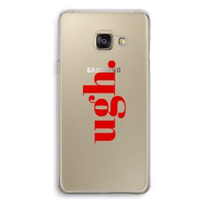 Ugh: Samsung Galaxy A3 (2016) Transparant Hoesje