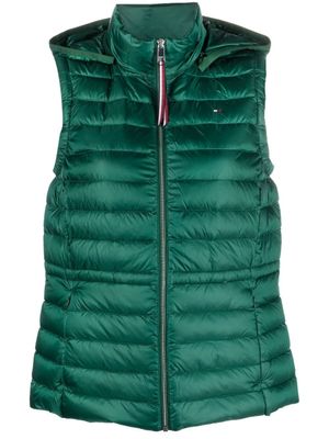 Tommy Hilfiger gilet matelassé à fermeture zippée - Vert