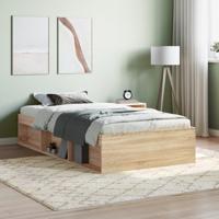 Bedframe sonoma eikenkleurig 90x190 cm