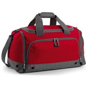 Weekendtas/sporttas rood/grijs 30 liter   -