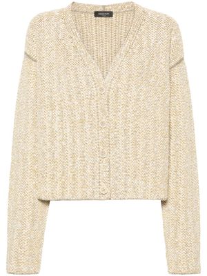 Fabiana Filippi cardigan en tweed à ornements métallisés