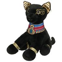 Nature Planet Pluche bastet kat knuffel - zwart - 20 cm - Egyptische oudheid dieren knuffels Nature Planet Pluche bastet kat knuffel - zwart - 20 cm - Egyptische oudheid dieren knuffels