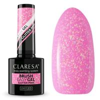Claresa brush easy gel glitter pink 5ml