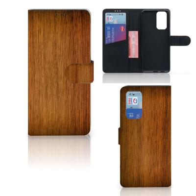 OnePlus 9 Pro | Book Style Case | Donker Hout