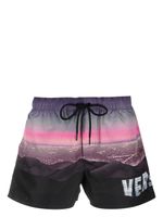 Versace short de bain à imprimé Versace Hills - Noir