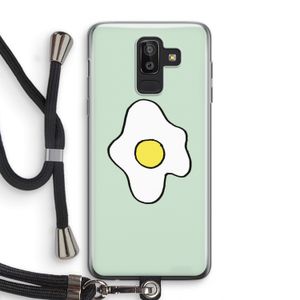 Spiegelei: Samsung Galaxy J8 (2018) Transparant Hoesje met koord