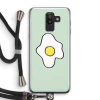 Spiegelei: Samsung Galaxy J8 (2018) Transparant Hoesje met koord