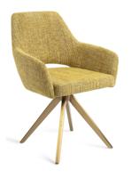 Jesper Home Eetkamerstoel 'Yanai' Turn Gold, kleur Lemon Lines