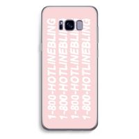 Hotline bling pink: Samsung Galaxy S8 Plus Transparant Hoesje