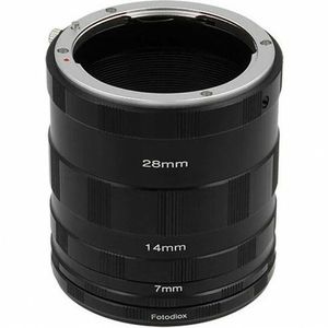 Fotodiox Macro Extension Tube Set for Nikon F Mount SLR Cameras for Extreme Close-up Photography