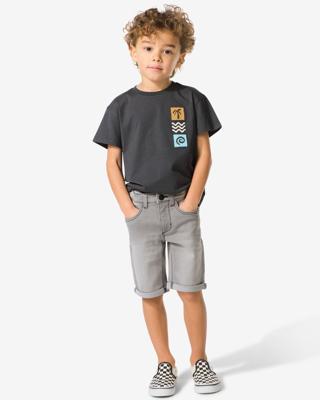 HEMA Kindershort Jogdenim Grijs (grijs)