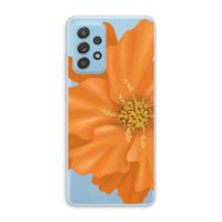 Orange Ellila flower: Samsung Galaxy A73 Transparant Hoesje Orange Ellila flower: Samsung Galaxy A73 Transparant Hoesje