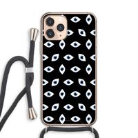 Eyes pattern: iPhone 11 Pro Transparant Hoesje met koord