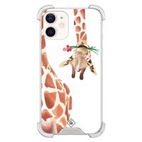 iPhone 12 mini shockproof hoesje - Giraffe